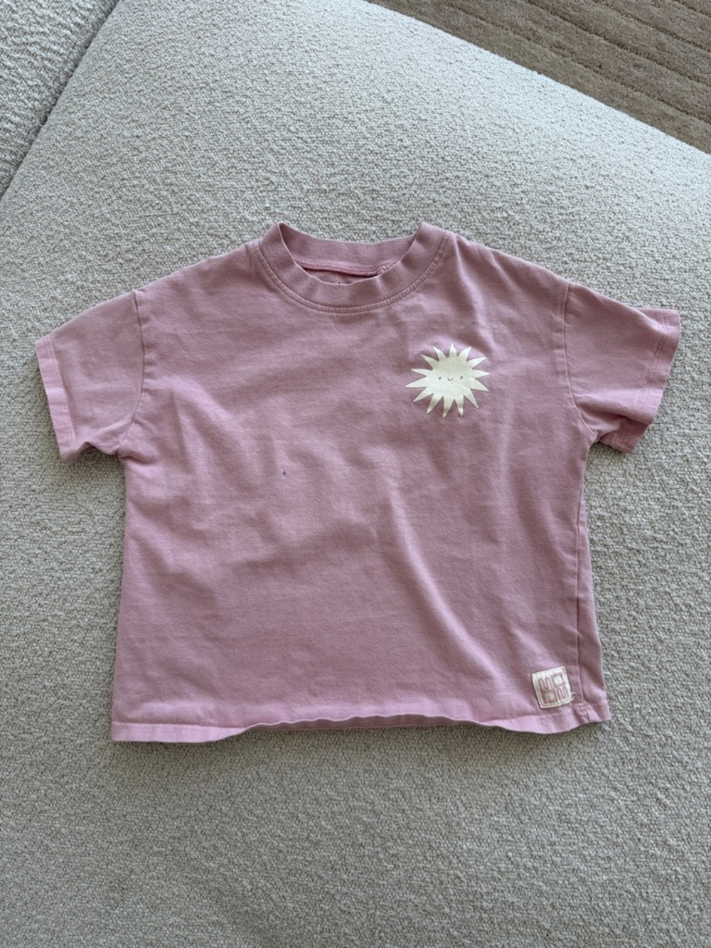 next Mauve Pink Short Sleeve Tee with White Sun Patch